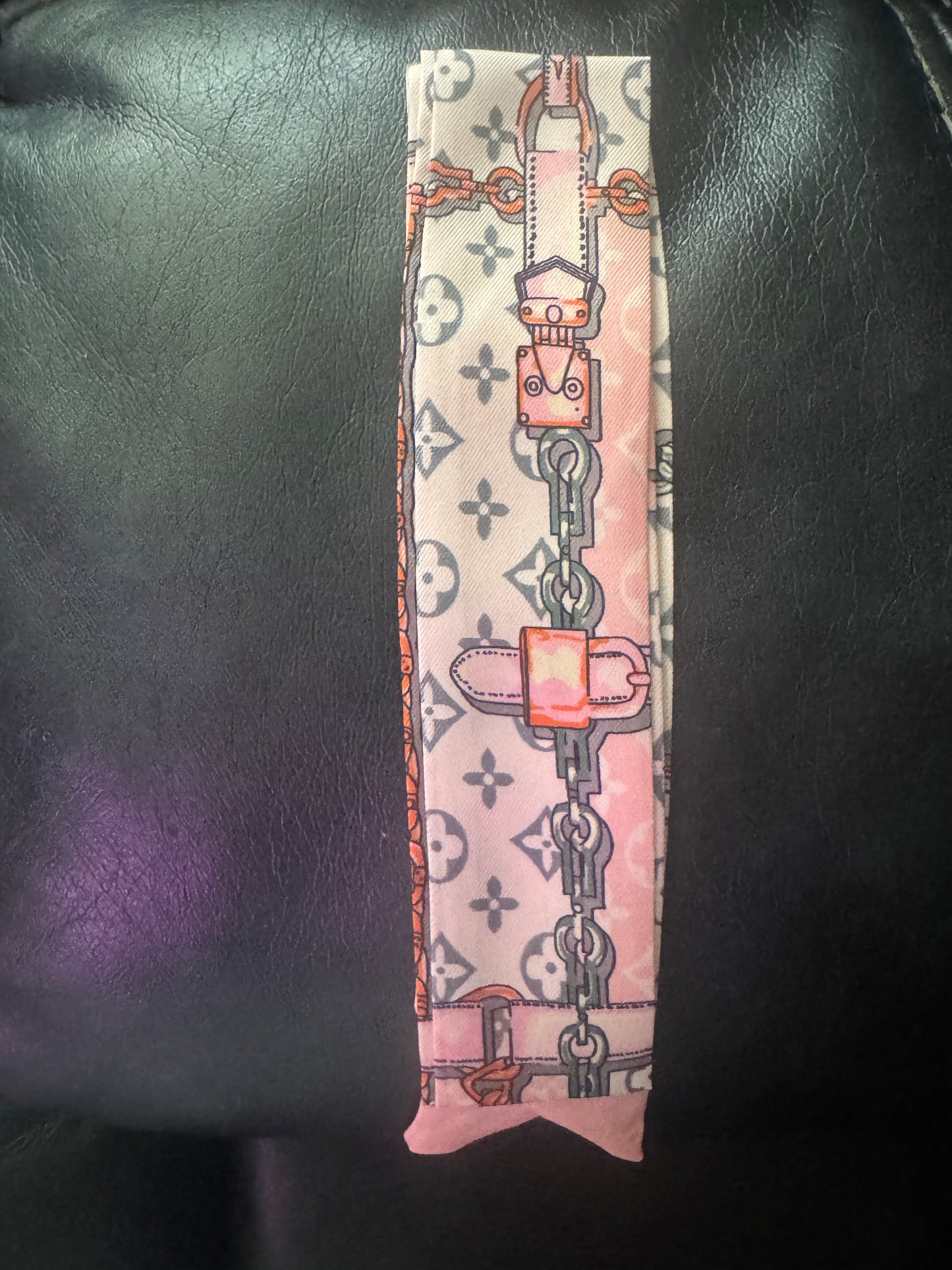 Pink Tie Headband