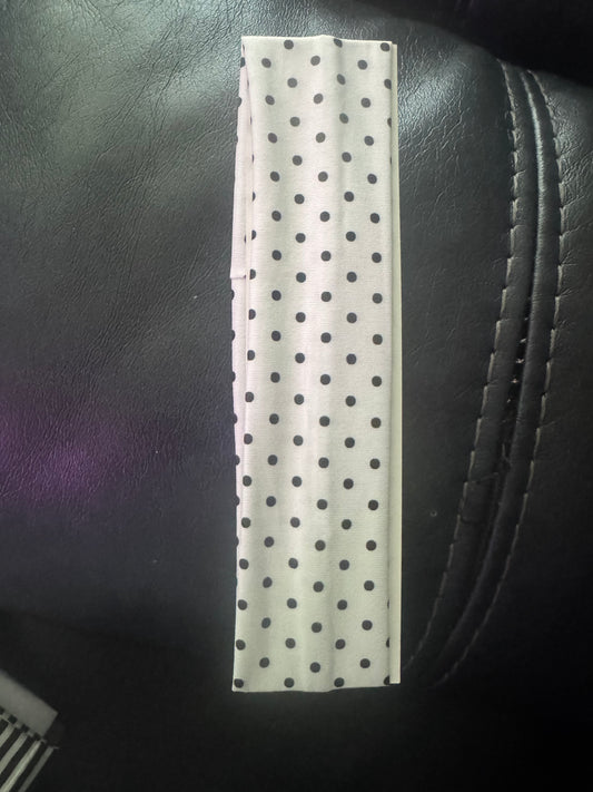 White Polka Dot Headband