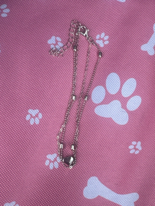 Midnight Heart Anklet